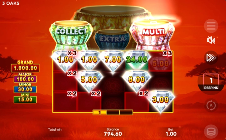 4 African Drums Slot Bónusz Körök